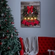 Karácsonyi LED-es hangulatkép fali akasztóval 30x40 cm 58468