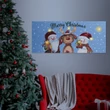 Karácsonyi LED-es hangulatkép fali akasztóval 70x30 cm 58464