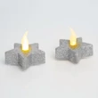 Karácsonyi LED-es teamécses ezüst 2db/csomag 55244S