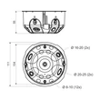 Kopos gipszkarton kötődoboz fedéllel 104 mm kerek 55 mm mély KO 97/LD_NA