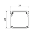Kopos Kolin öntapadós kábelcsatorna 24x22 mm fehér műanyag 30m/köteg LV 24X22_P2