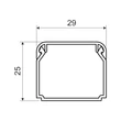 Kopos Kolin öntapadós kábelcsatorna 29x25 mm fehér műanyag 30m/köteg LHD 30X25_P2