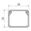 Kopos kábelcsatorna tetővel fehér 30x25 mm műanyag LHD 30X25_HD