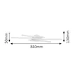 Meredith LED 19.2W 1550 Lm mennyezeti lámpatest Rábalux 2481