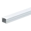 Optonica falon kívüli alumínium led profil opál búrával ezüst 2m 5133