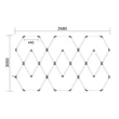 Optonica hexagon LED lámpa rendszer 11 modul 428W 51360lm 6000K 16826