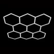 Optonica hexagon LED lámpa rendszer 8 modul 240W 33600lm 6000K 16803