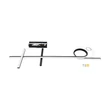 Optonica LED függeszték 24W 1920lm 3000K fekete IP20 19064