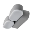 Optonica LED kültéri fali lámpa 12W 1320lm 3000K szürke forgatható IP54 7483