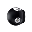 Optonica LED kültéri fali lámpa 4W 440lm 3000K fekete kerek 4LED IP54 7488