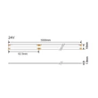 Optonica RGB COB LED szalag 24V 14W/m 1000lm/m 576LED/m IP20 4965