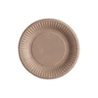 Papírtányér, kerek, kraft, 18cm átmérő SZID-00830
