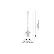 Pavia kültéri függeszték E27 fekete IP44 rÁBALUX 8070