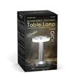 Phenom London LED asztali lámpa ezüst akkumulátoros USB-C 12500B