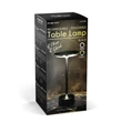 Phenom New York LED asztali lámpa fekete akkumulátoros USB-C 12502B
