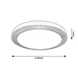 R.3000 Matea,bel.menny,LED 40W, barna,D50cm