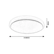 R.3009 Trevor,bel.menny.LED 18W,fehér