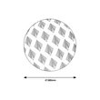 R.3078 Benita bel.menny. LED 24W fehér mint. D38