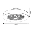 Rábalux Adonias ventilátoros mennyezeti lámpa LED 35W 1600lm 3000-6000K 5419