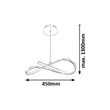 Rábalux Aniela függeszték LED 20W 1600lm 4000K 2188