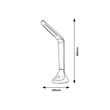 Rábalux Balor modern megjelenésű fekete-fehér asztali lámpa LED 5W 320lm 4000K 3958