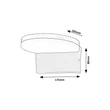 Rábalux Batida kültéri LED fali lámpa 9W CCT fehér IP54 77118