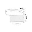 Rábalux Batida kültéri LED fali lámpa 9W CCT fekete IP54 77117
