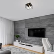 Rábalux Boroo indusztriális stílusú négyes mennyezeti lámpa E27 4x25W 71027