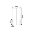 Rábalux Braulia indusztriális stílusú hármas függeszték GU10 3x50W 72133