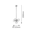 Rábalux Briella függeszték 5x28W 370lm 2700K G9 2623