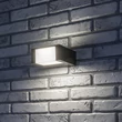 Rábalux Cubbington kültéri LED fali lámpa 10W 4000K fekete L13cm IP54 77183