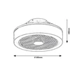 Rábalux Dalfon ventilátoros mennyezeti lámpa LED 30W 1500lm 3000-6000K 6857