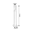 Rábalux Darvas kültéri LED állólámpa 7W CCT fekete H60cm IP54 77128