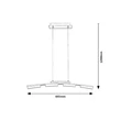 Rábalux Eucalyptus modern függeszték LED 20W 1650lm 3000K 2957