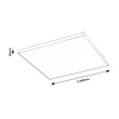 Rábalux Faramir modern ráépíthető mennyezeti LED panel 24W 1880lm/2400lm 3000-6500K 71002