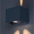 Rábalux Hallstatt kültéri LED fali lámpa 10W 3000K szürke IP54 77170