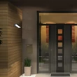 Rábalux Laxa kültéri LED fali lámpa 14W CCT fekete L18cm IP54 77121
