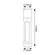 Rábalux Leitha kültéri LED állólámpa 12W 3000K fekete H50cm IP44 77131
