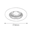 Rábalux Lite LED 3xGU10 3W fix bronz beépíthető spot 1048 (3db/szett)