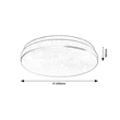 Rábalux Lowar kültéri LED mennyezeti lámpa kerek 12W CCT D24cm IP44 77133