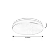 Rábalux Lowar kültéri LED mennyezeti lámpa kerek 18W CCT fehér 28,5x28,5cm IP44 77182