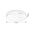 Rábalux Lowar kültéri LED mennyezeti lámpa kerek 36W CCT D41cm IP44 77135