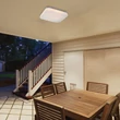 Rábalux Lowar kültéri LED mennyezeti lámpa négyzet 12W CCT 24x24cm IP44 77134