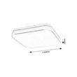 Rábalux Lowar kültéri LED mennyezeti lámpa négyzet 36W 41x41cm IP44 77136