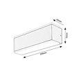 Rábalux Mataro kültéri LED fali lámpa 12W 3000K fekete L23cm IP54 77114