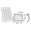 Rábalux Melk kültéri szolár LED fali lámpa 6,5W CCT fekete L19cm IP65 77141