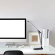 Rábalux Misha modern stílusú ezüst-fekete asztali lámpa LED 7W 360-400lm 4000K 3350