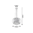 Rábalux Ninelle modern stílusú függeszték G9 6x40W 3599
