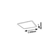 Rábalux Pavel beépíthető mennyezeti LED panel 18W 1700lm 4000K 29,3x29,3 3429