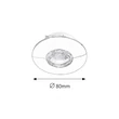 Rábalux Randy LED beépíthető spot szett 3x4W 350 Lm 3000K meleg fehér 1072